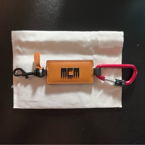 MCM Leather Carabiner Accessory
